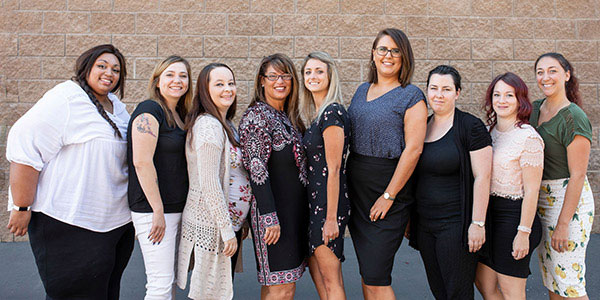 Flyers call center employees group photo image