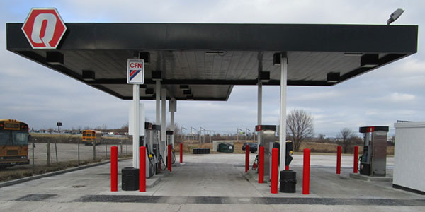 Quick Fuel Cardlock Site Image with empty bays