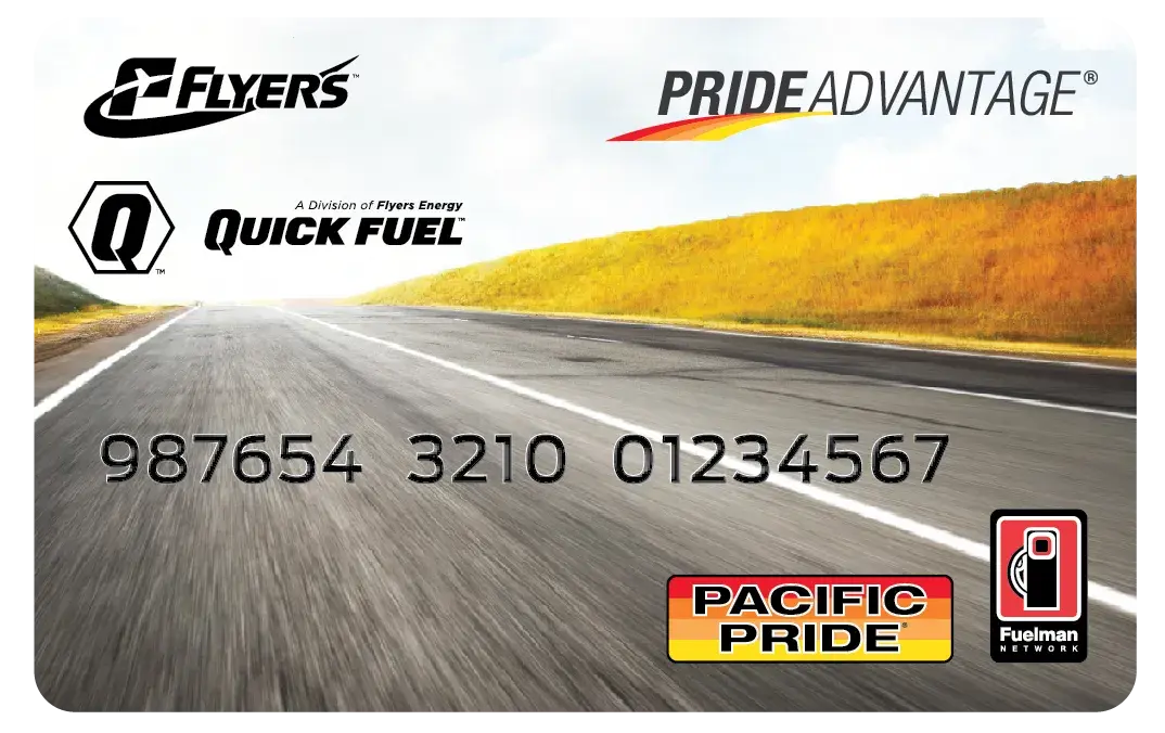 Image of Flyers and Quick Fuel Pacific Pride Fuel Card