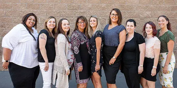 Flyers call center employees group photo image